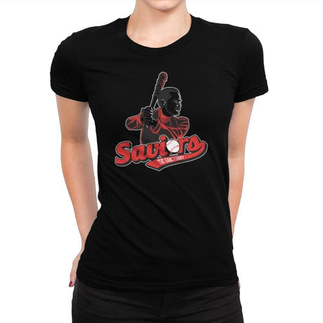 The Sanctuary Saviors Exclusive - Womens Premium T-Shirts RIPT Apparel Small / Indigo