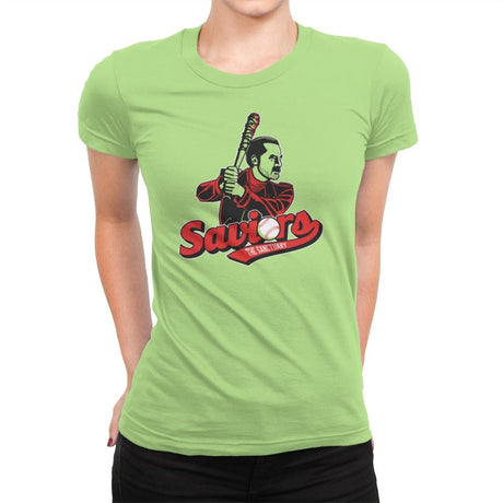 The Sanctuary Saviors Exclusive - Womens Premium T-Shirts RIPT Apparel Small / Mint