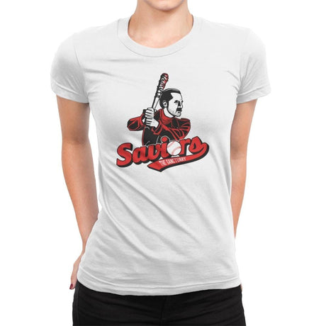 The Sanctuary Saviors Exclusive - Womens Premium T-Shirts RIPT Apparel Small / White