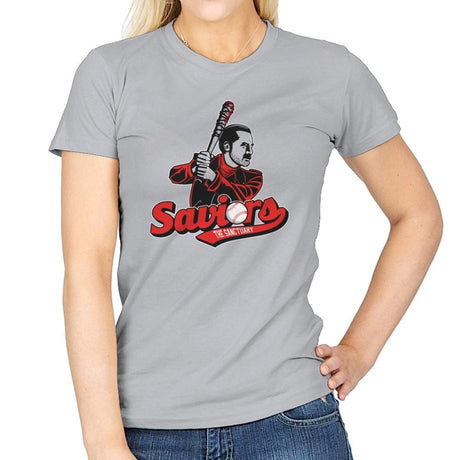 The Sanctuary Saviors Exclusive - Womens T-Shirts RIPT Apparel Small / Sport Grey