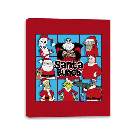 The Santa Bunch - Canvas Wraps Canvas Wraps RIPT Apparel 11x14 / Red