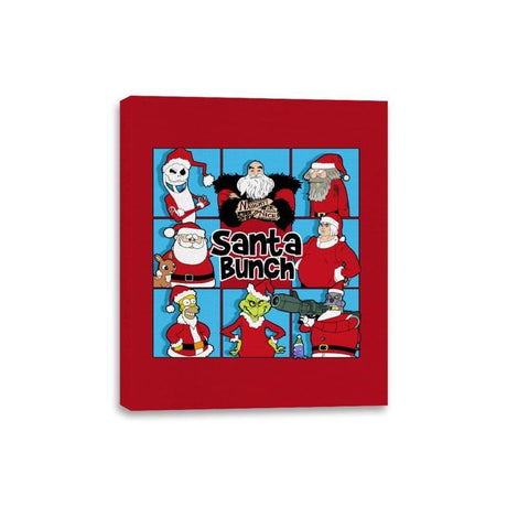 The Santa Bunch - Canvas Wraps Canvas Wraps RIPT Apparel 8x10 / Red