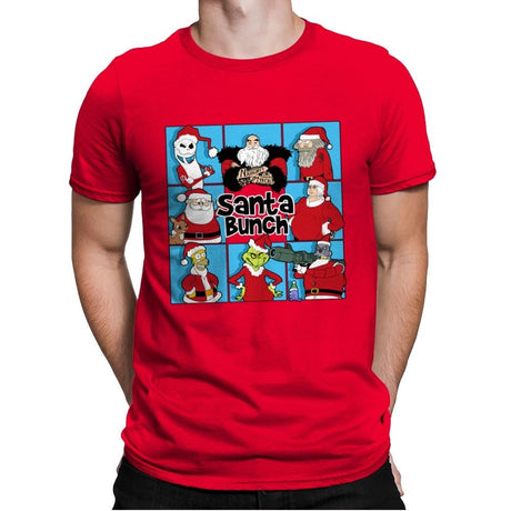 The Santa Bunch - Mens Premium T-Shirts RIPT Apparel Small / Red