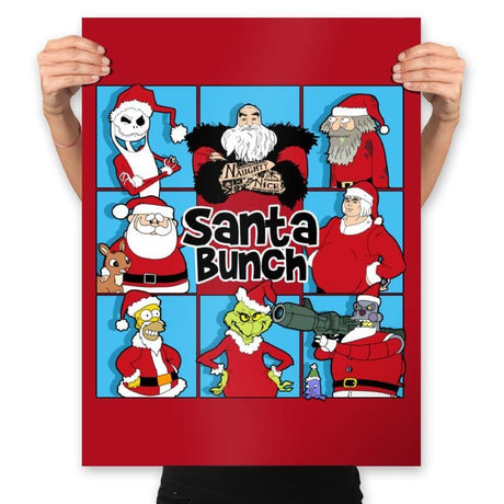 The Santa Bunch - Prints Posters RIPT Apparel 18x24 / Red