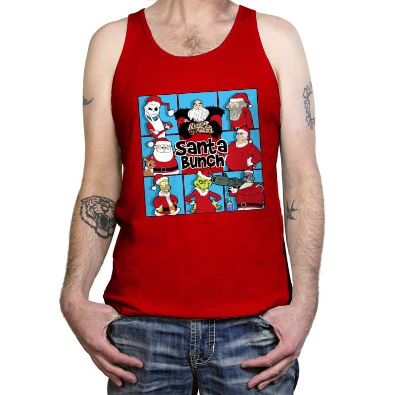 The Santa Bunch - Tanktop Tanktop RIPT Apparel X-Small / Red