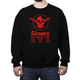 The Saviors: Half Your $#*! Tour - Crew Neck Sweatshirt Crew Neck Sweatshirt RIPT Apparel Small / Black