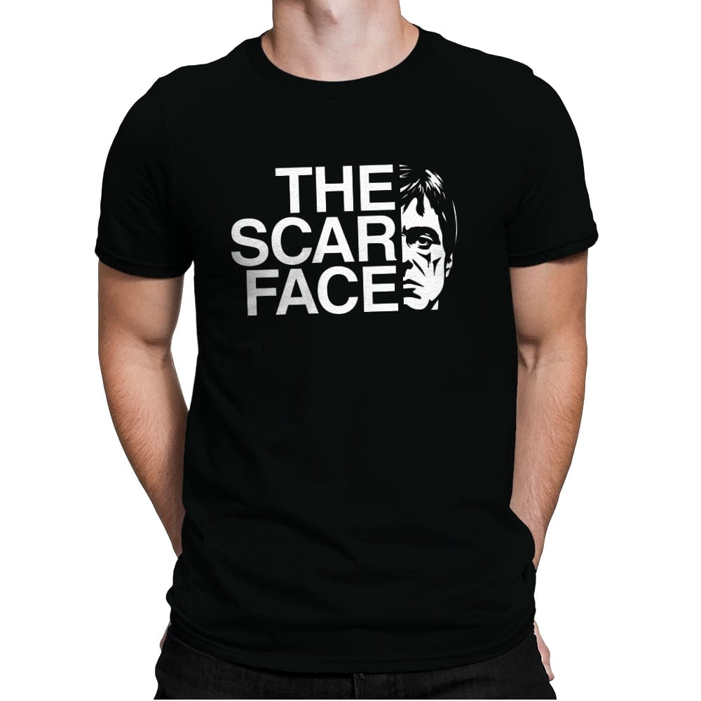 The Scar Face - Mens Premium T-Shirts RIPT Apparel Small / Black