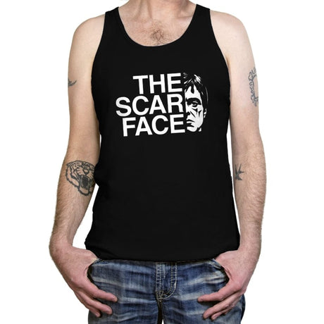 The Scar Face - Tanktop Tanktop RIPT Apparel X-Small / Black