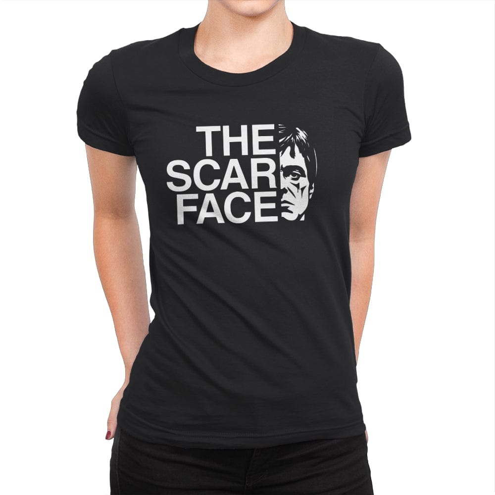 The Scar Face - Womens Premium T-Shirts RIPT Apparel Small / Black