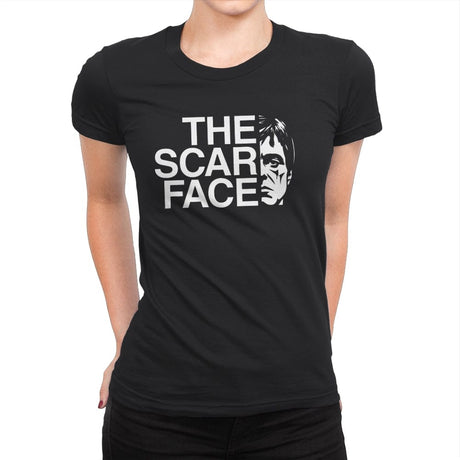 The Scar Face - Womens Premium T-Shirts RIPT Apparel Small / Black