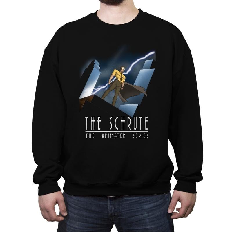 The Schrute THE ANIMATED SERIES - Crew Neck Sweatshirt Crew Neck Sweatshirt RIPT Apparel Small / Black
