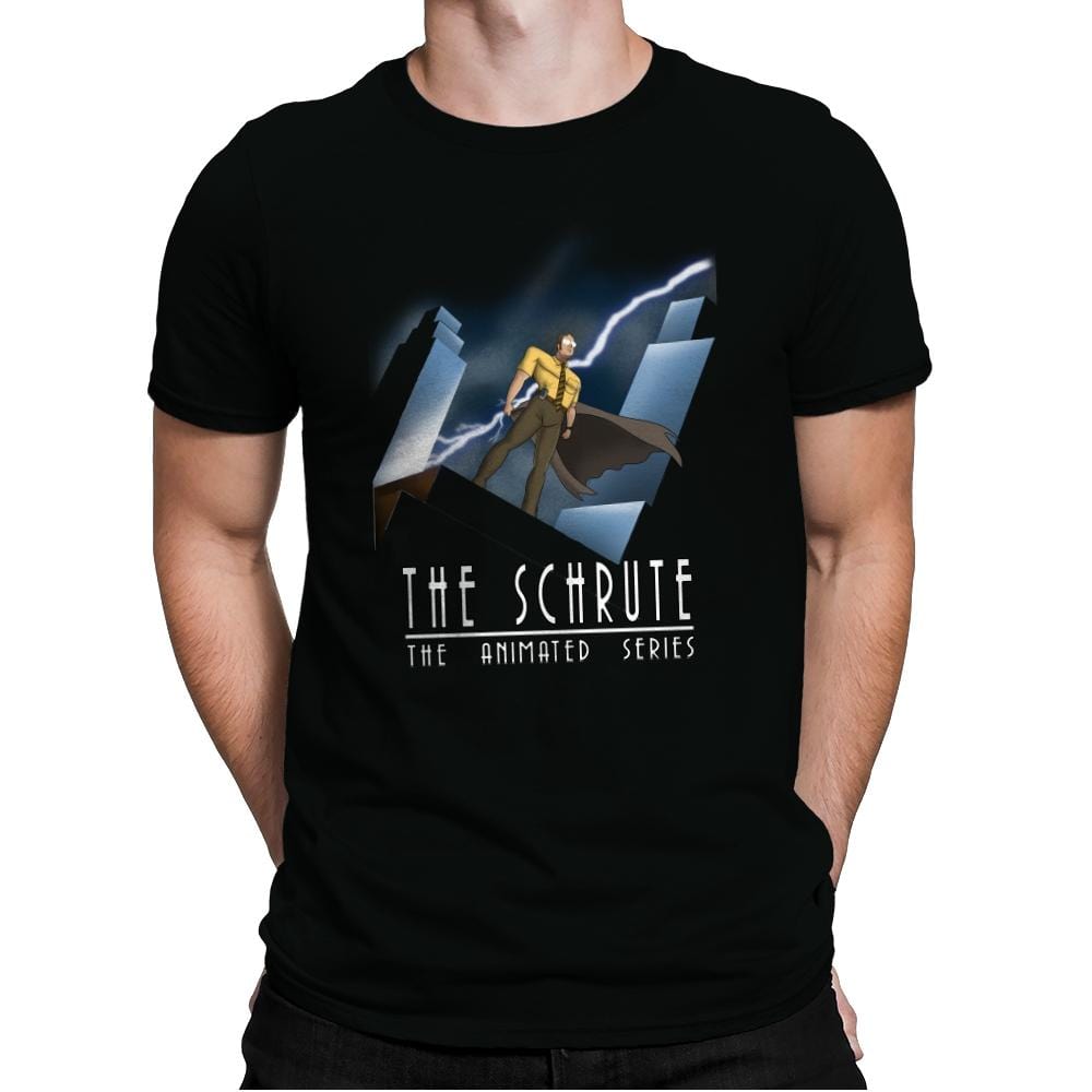 The Schrute THE ANIMATED SERIES - Mens Premium T-Shirts RIPT Apparel Small / Black