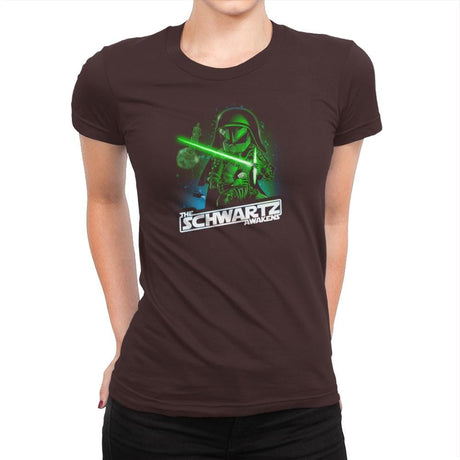 The Schwartz Side Exclusive - Womens Premium T-Shirts RIPT Apparel Small / Dark Chocolate