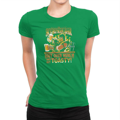 The Scorpion Bar Exclusive - Womens Premium T-Shirts RIPT Apparel Small / Kelly Green