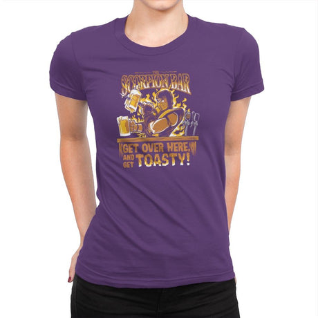 The Scorpion Bar Exclusive - Womens Premium T-Shirts RIPT Apparel Small / Purple Rush