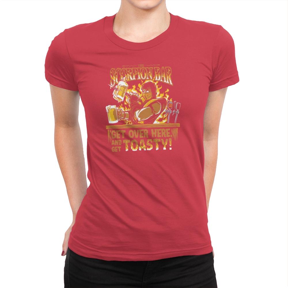 The Scorpion Bar Exclusive - Womens Premium T-Shirts RIPT Apparel Small / Red