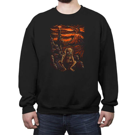 The Scream in Mordor - Crew Neck Sweatshirt Crew Neck Sweatshirt RIPT Apparel