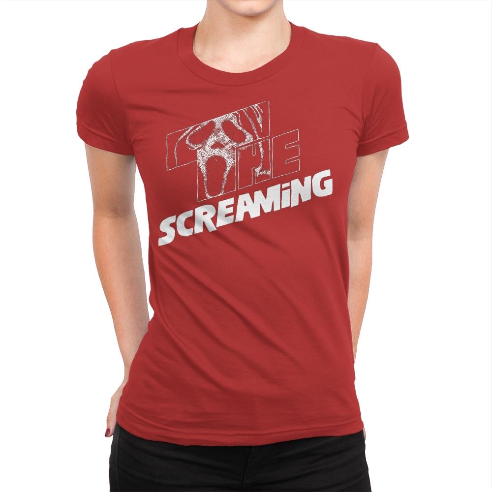 The Screaming - Womens Premium T-Shirts RIPT Apparel Small / Red