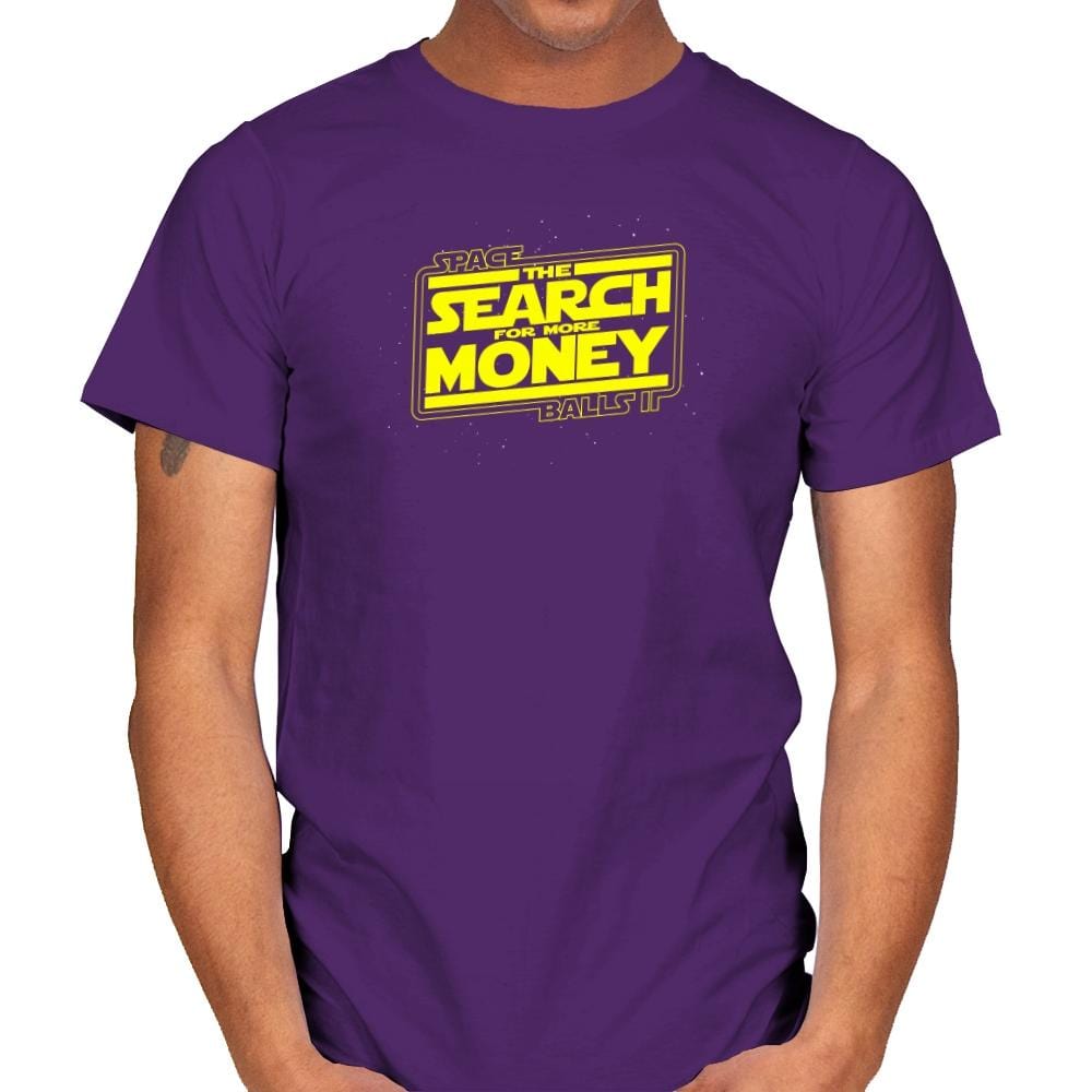 The Search For More Money Exclusive - Mens T-Shirts RIPT Apparel Small / Purple