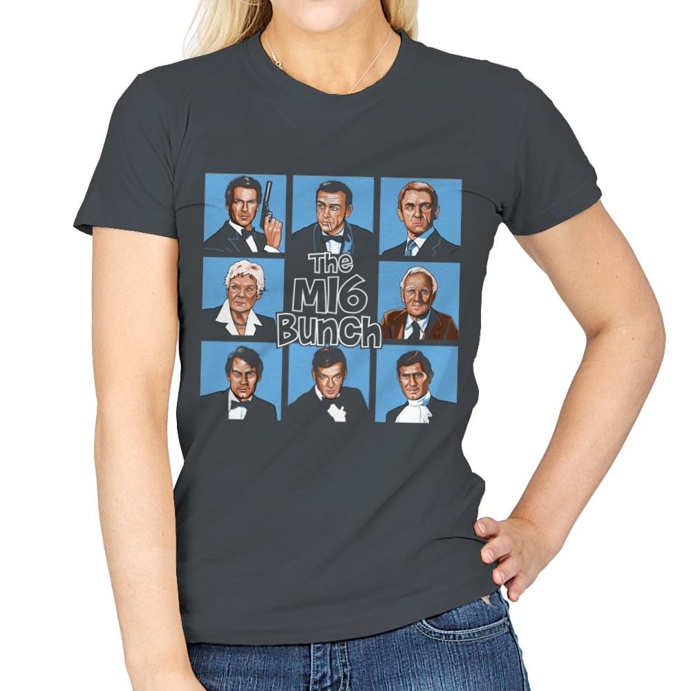 The Secret Agent Bunch - Womens T-Shirts RIPT Apparel Small / Charcoal