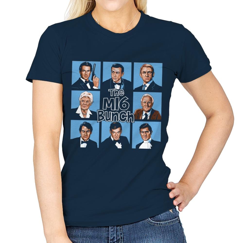 The Secret Agent Bunch - Womens T-Shirts RIPT Apparel Small / Navy