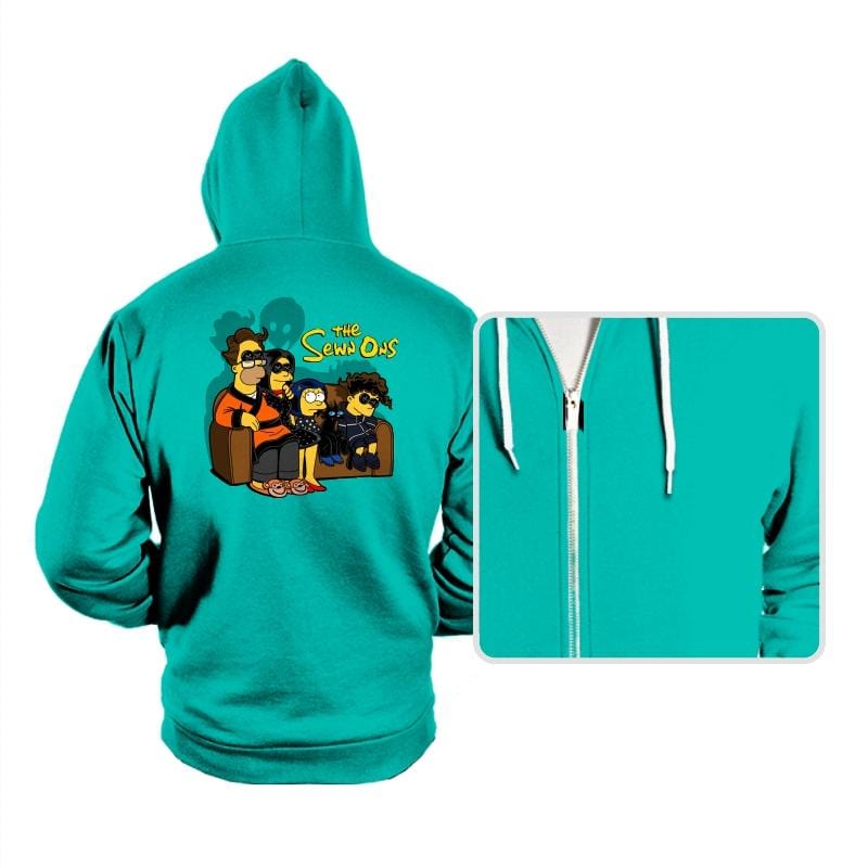 The Sewn Ons - Hoodies Hoodies RIPT Apparel Small / Teal