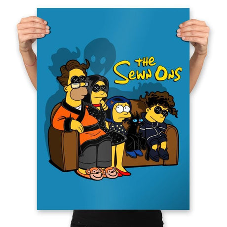 The Sewn Ons - Prints Posters RIPT Apparel 18x24 / Sapphire