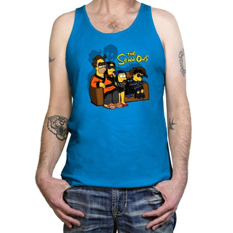 The Sewn Ons - Tanktop Tanktop RIPT Apparel X-Small / Teal