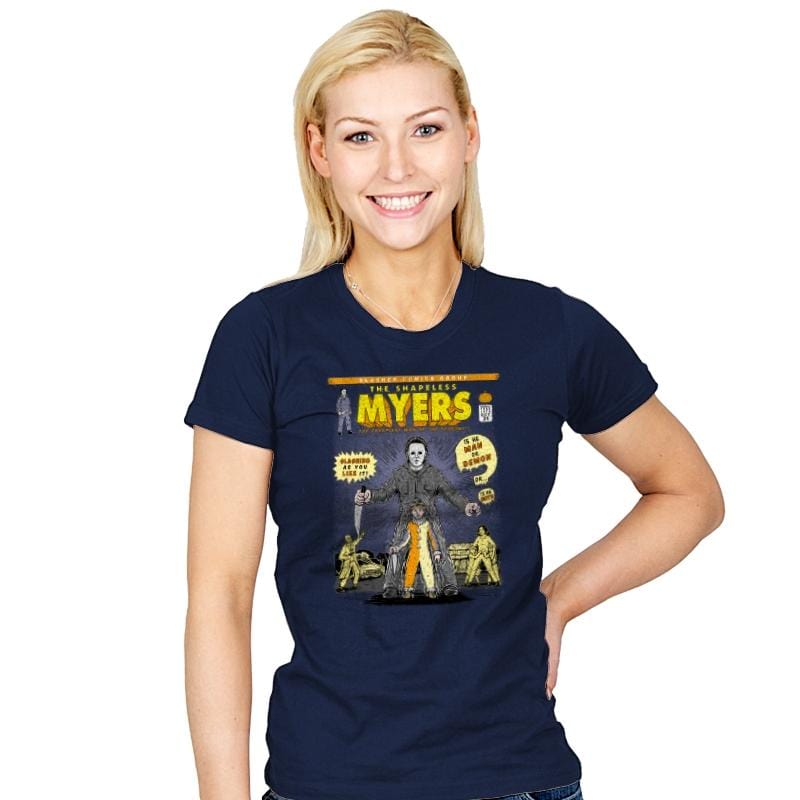 THE SHAPELESS MYERS - Womens T-Shirts RIPT Apparel Small / Navy