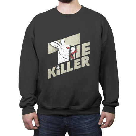 The Shining Rabbit - Crew Neck Sweatshirt Crew Neck Sweatshirt RIPT Apparel Small / Charcoal