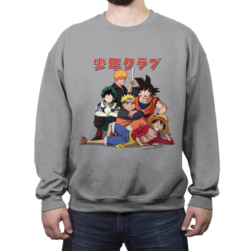 The Shonen Club - Crew Neck Sweatshirt Crew Neck Sweatshirt RIPT Apparel