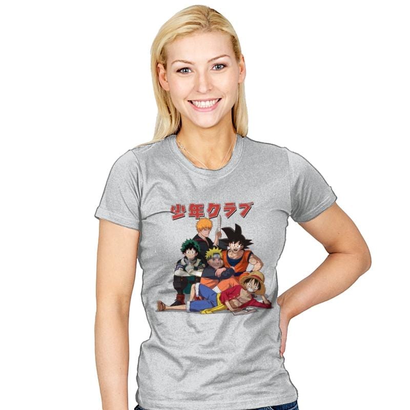 The Shonen Club - Womens T-Shirts RIPT Apparel Small / Silver