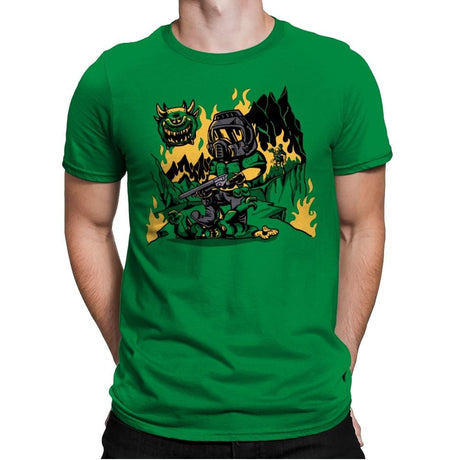 The Shores of Hell - Mens Premium T-Shirts RIPT Apparel Small / Kelly