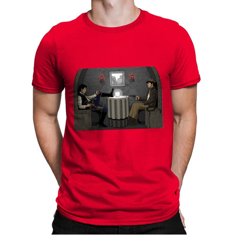 The Shot Paradox. - Mens Premium T-Shirts RIPT Apparel Small / Red