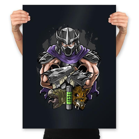 The Shredder of Brothers - Prints Posters RIPT Apparel 18x24 / Black