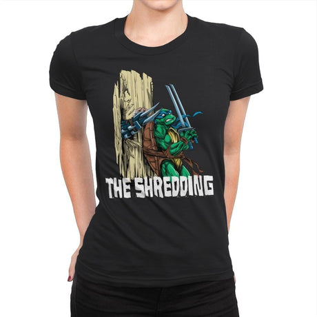 The Shredding - Womens Premium T-Shirts RIPT Apparel Small / Black