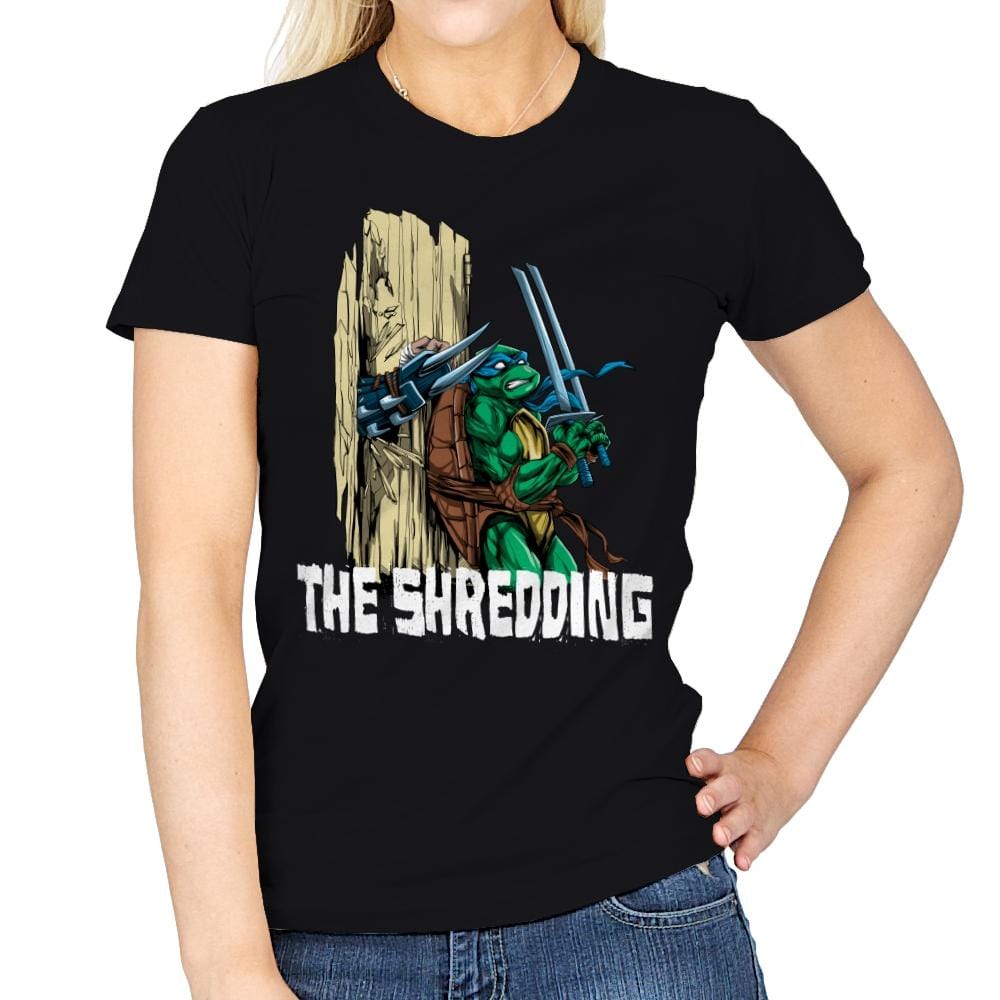 The Shredding - Womens T-Shirts RIPT Apparel Small / Black