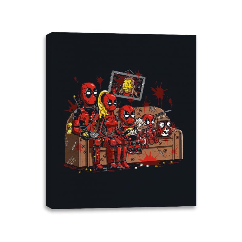 The Simpools - Canvas Wraps Canvas Wraps RIPT Apparel 11x14 / Black