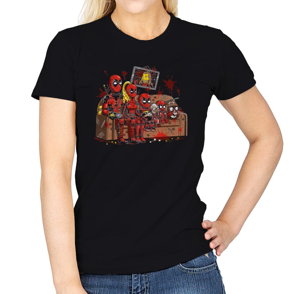 The Simpools - Womens T-Shirts RIPT Apparel Small / Black