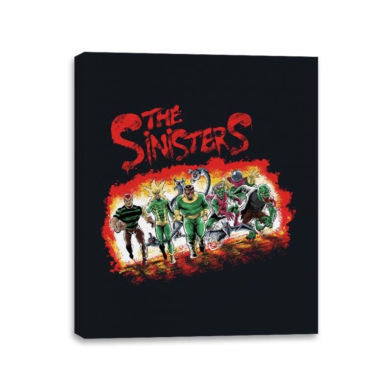 The Sinisters - Canvas Wraps Canvas Wraps RIPT Apparel 11x14 / Black