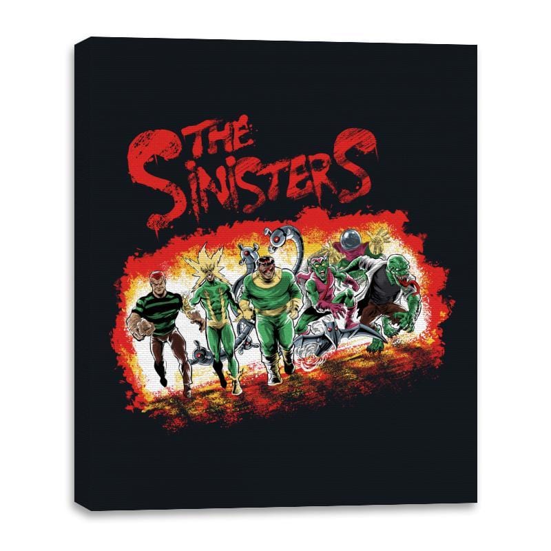 The Sinisters - Canvas Wraps Canvas Wraps RIPT Apparel 16x20 / Black