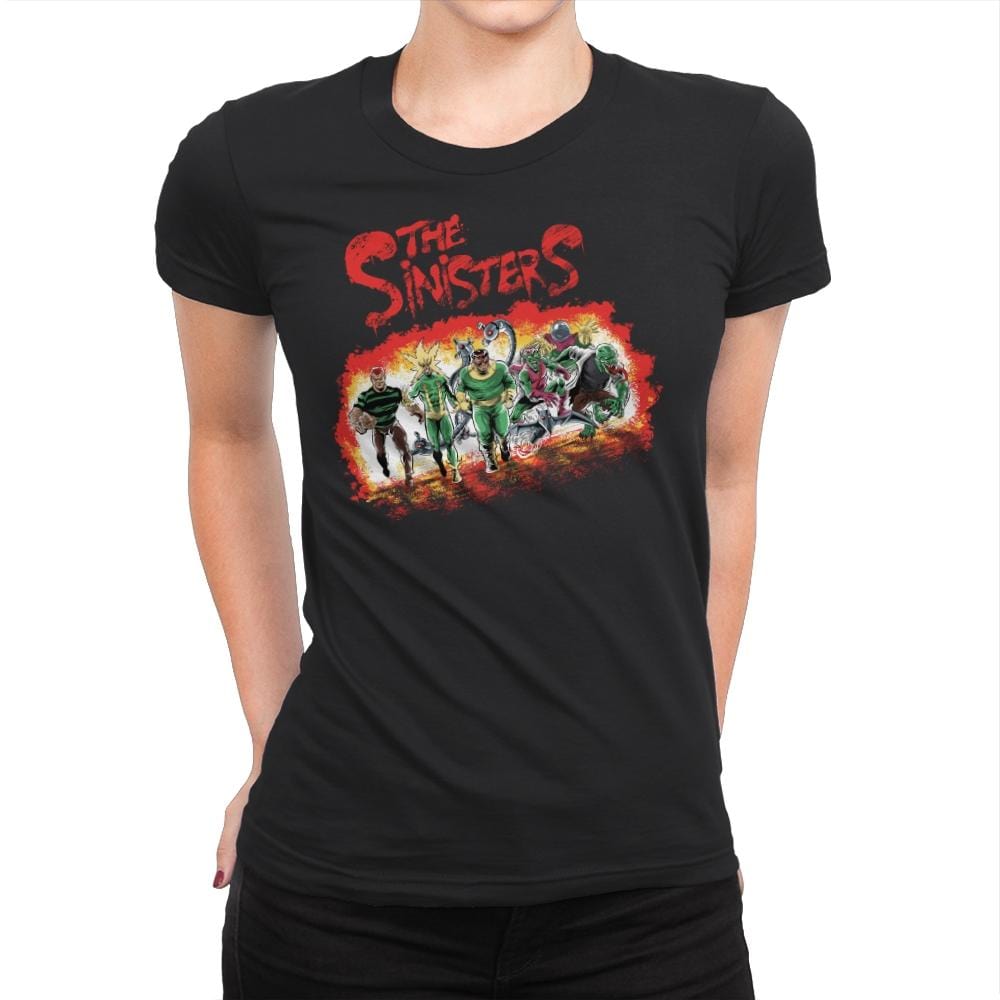 The Sinisters - Womens Premium T-Shirts RIPT Apparel Small / Black