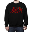 The Sith Face - Crew Neck Sweatshirt Crew Neck Sweatshirt RIPT Apparel Small / Black