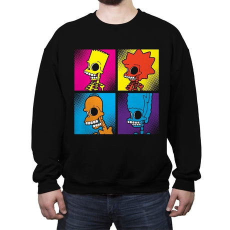 The Skullsons - Crew Neck Sweatshirt Crew Neck Sweatshirt RIPT Apparel Small / Black