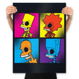 The Skullsons - Prints Posters RIPT Apparel 18x24 / Black