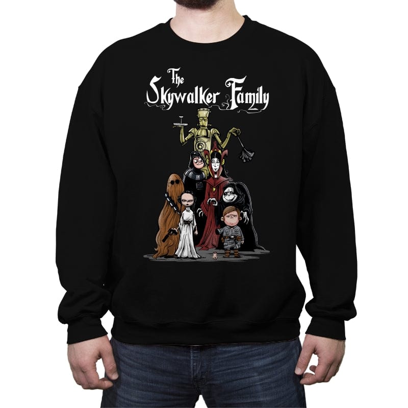 The Skywalker Family - Crew Neck Sweatshirt Crew Neck Sweatshirt RIPT Apparel Small / Black