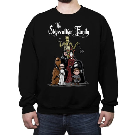 The Skywalker Family - Crew Neck Sweatshirt Crew Neck Sweatshirt RIPT Apparel Small / Black