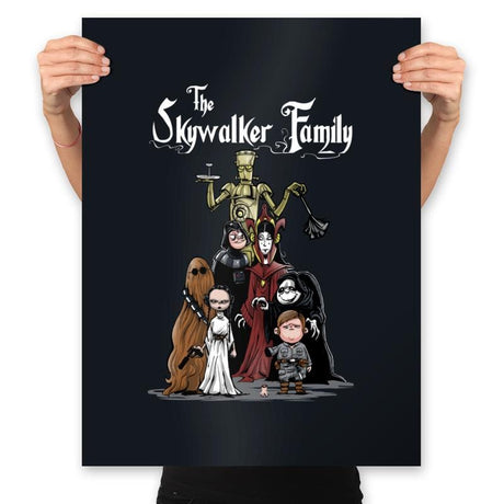 The Skywalker Family - Prints Posters RIPT Apparel 18x24 / Black