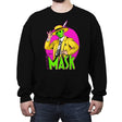 The Slasher Mask - Crew Neck Sweatshirt Crew Neck Sweatshirt RIPT Apparel Small / Black