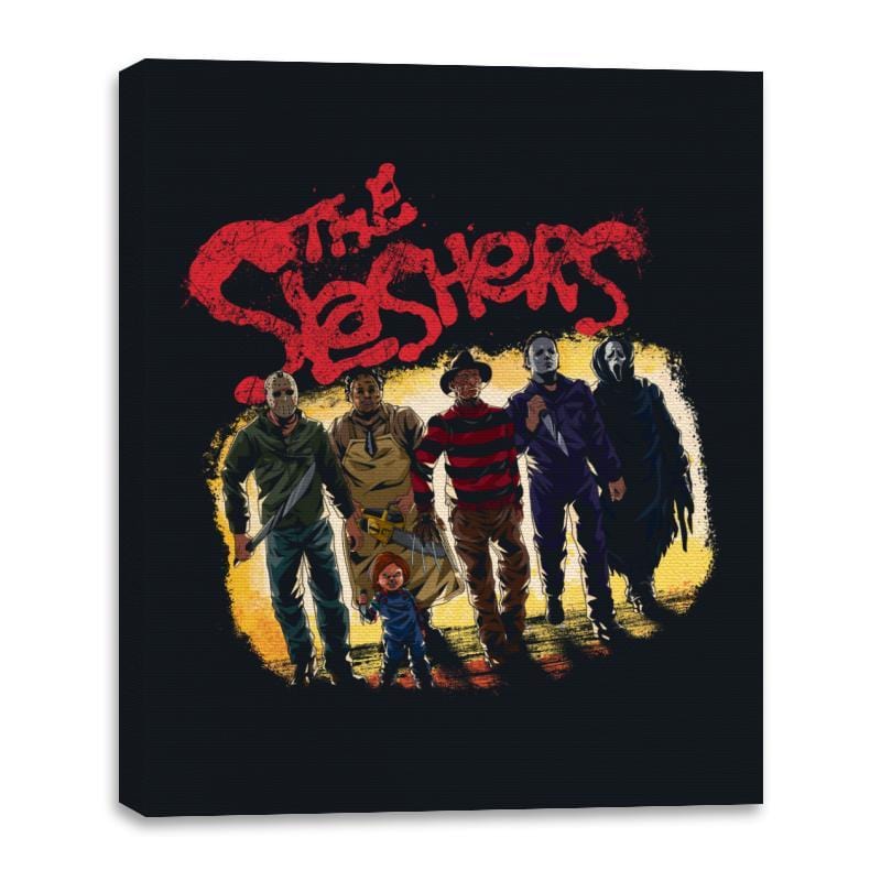 The Slashers Are Back - Best Seller - Canvas Wraps Canvas Wraps RIPT Apparel 16x20 / Black